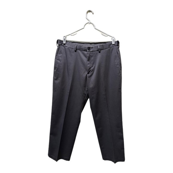 Haggar Men's Gray Classic Fit No-Iron Dress Pants, Size 38x29, Pre-owned - Picture 1 of 4